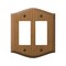 Amerelle Amerelle Country Medium Brown 2 gang Oak Wood Decorator Wall Plate 1 pk 701RR - alternate 3